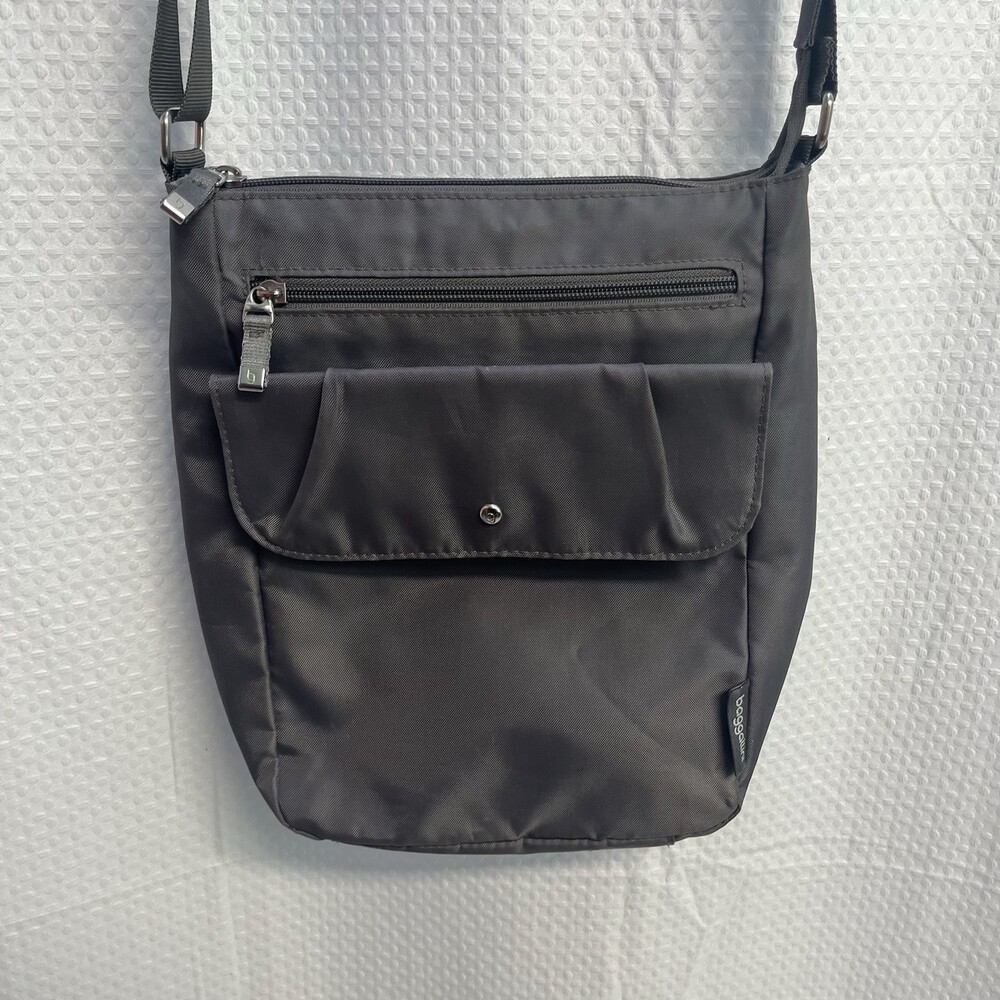 Baggallini Women’s Gray Nylon Travel Utility Crossbody Bag Gorpcore‎